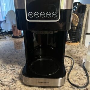 Shardor Black & Stainless Steel 10 cup Coffee Maker